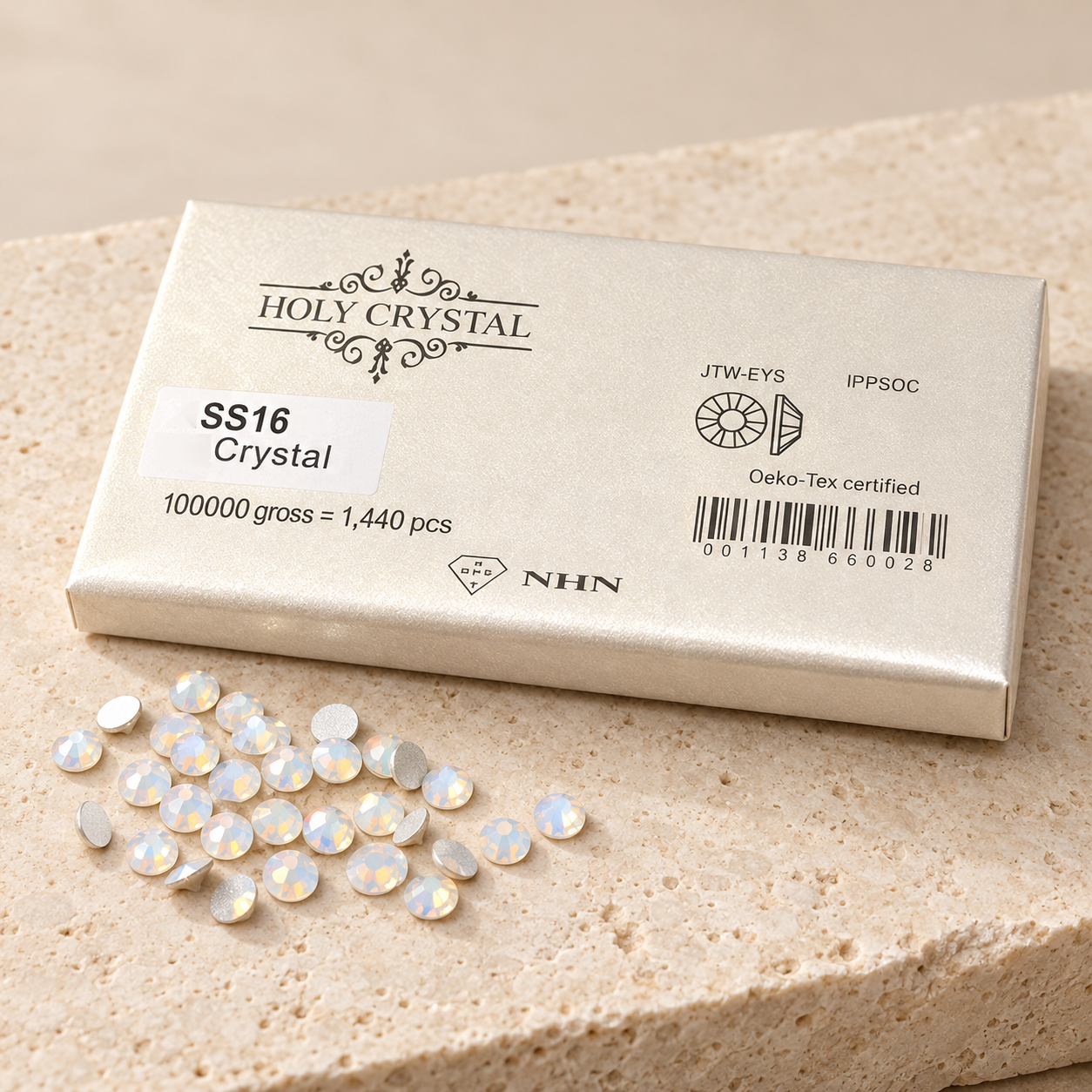 SS16 WHITE OPAL CARTERA 1440 CRISTALES