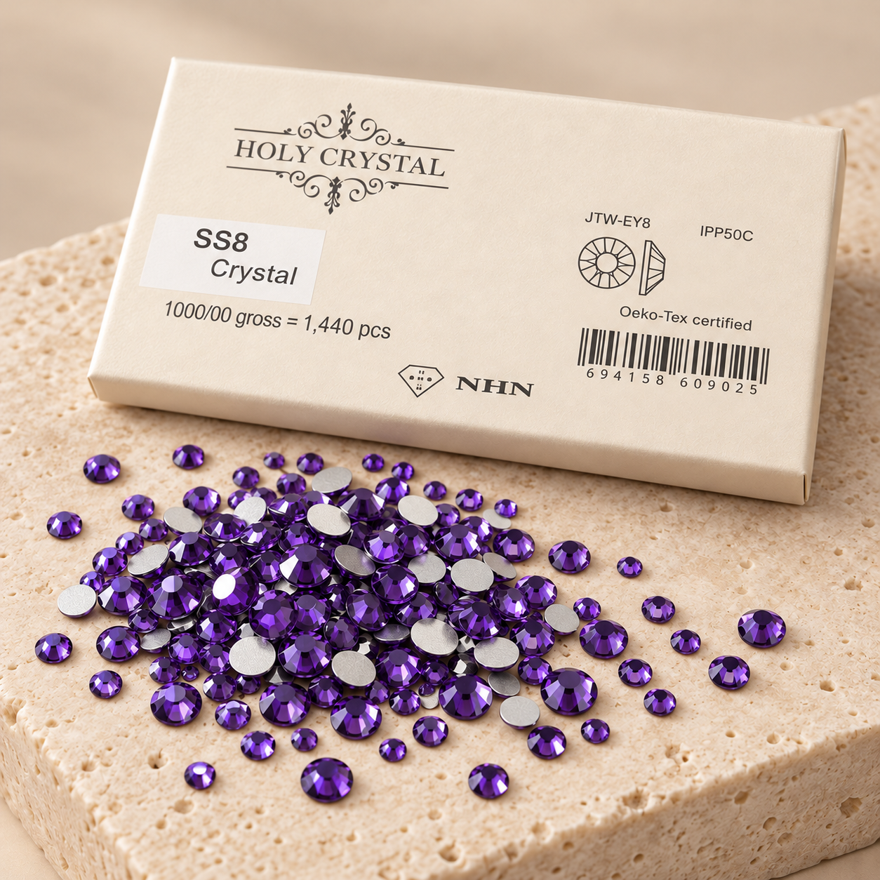 SS8 VIOLET CARTERA 1440 CRISTALES