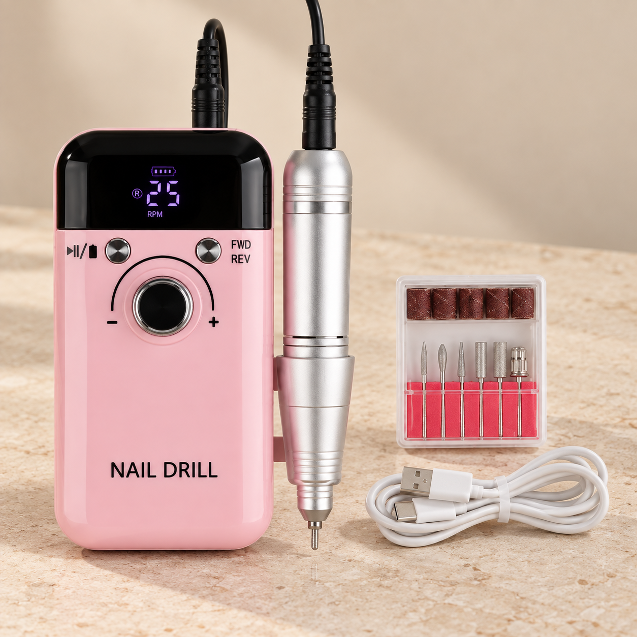 BARRENO RECARGAB 45RPM PINK V6 PX