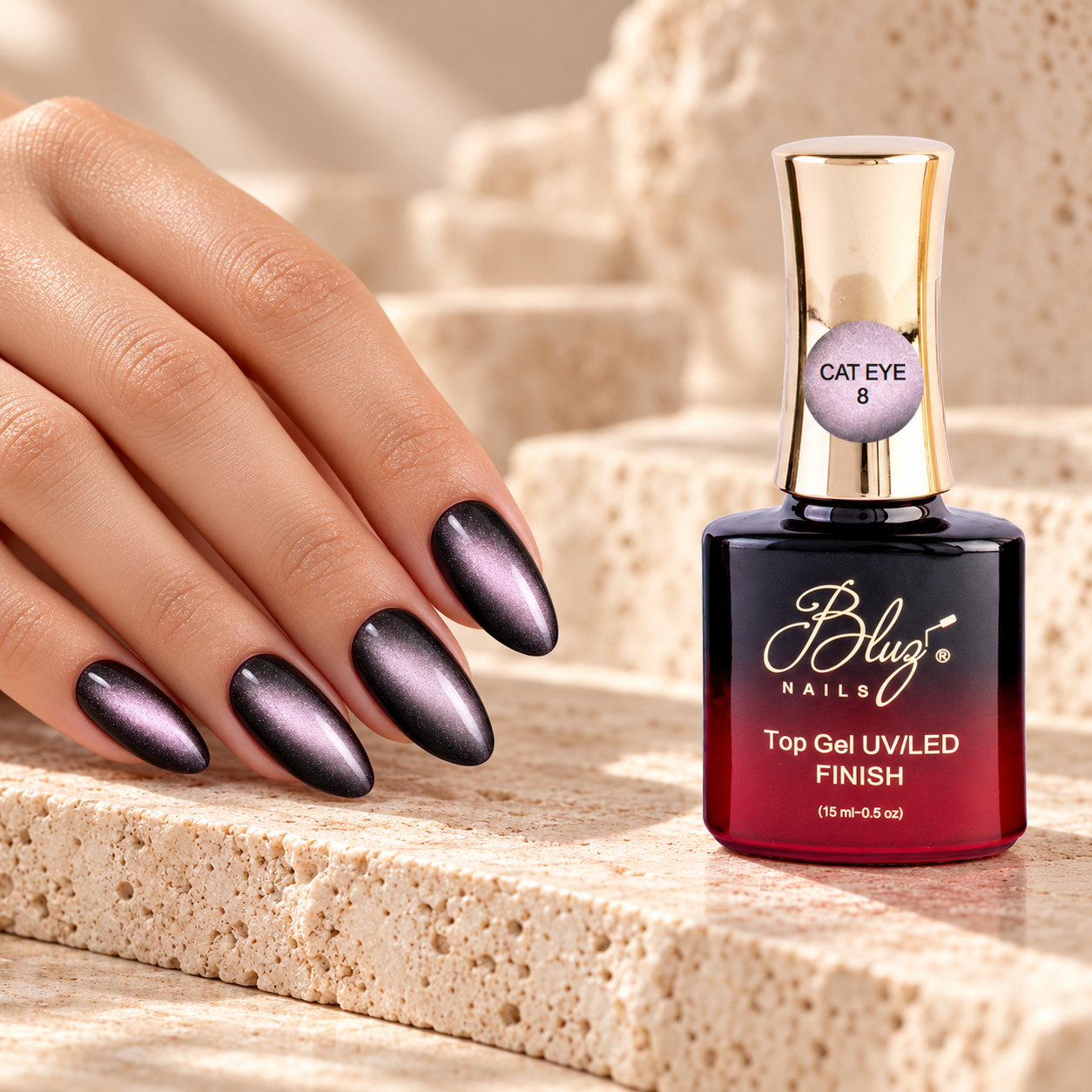 TOP GEL CAT EYE 8 15 ML BLUZ