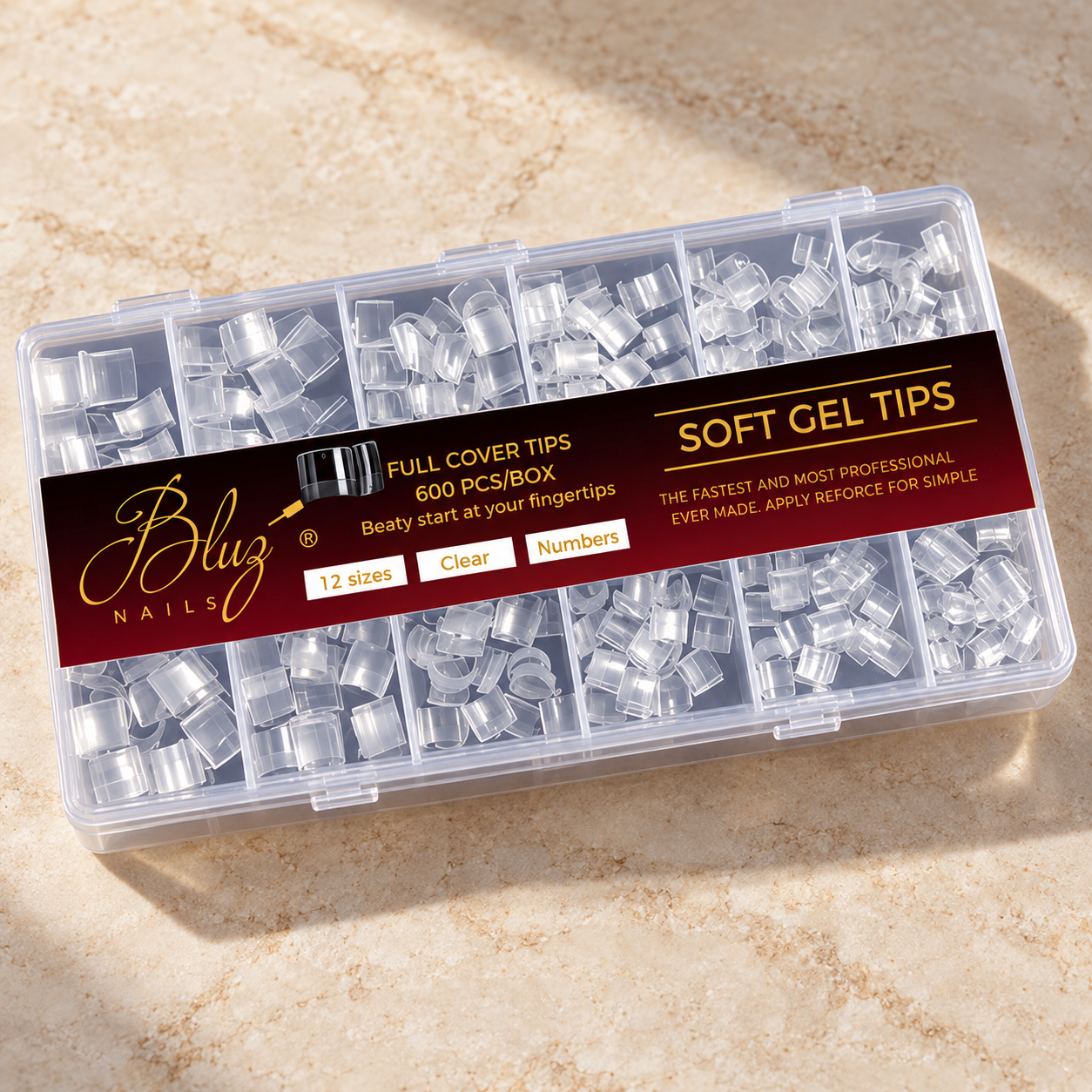 CAJA 600 TIPS SOFT GEL SM SH