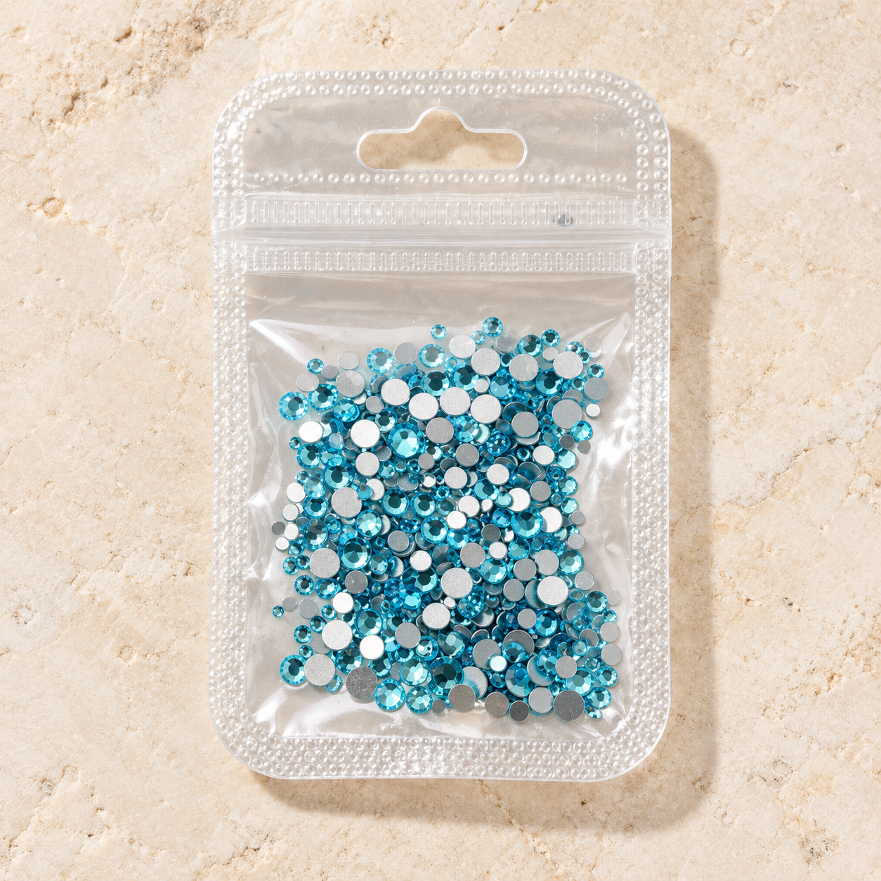 CRISTAL BOLSA AQUA MARINO MIX TAMAÑO