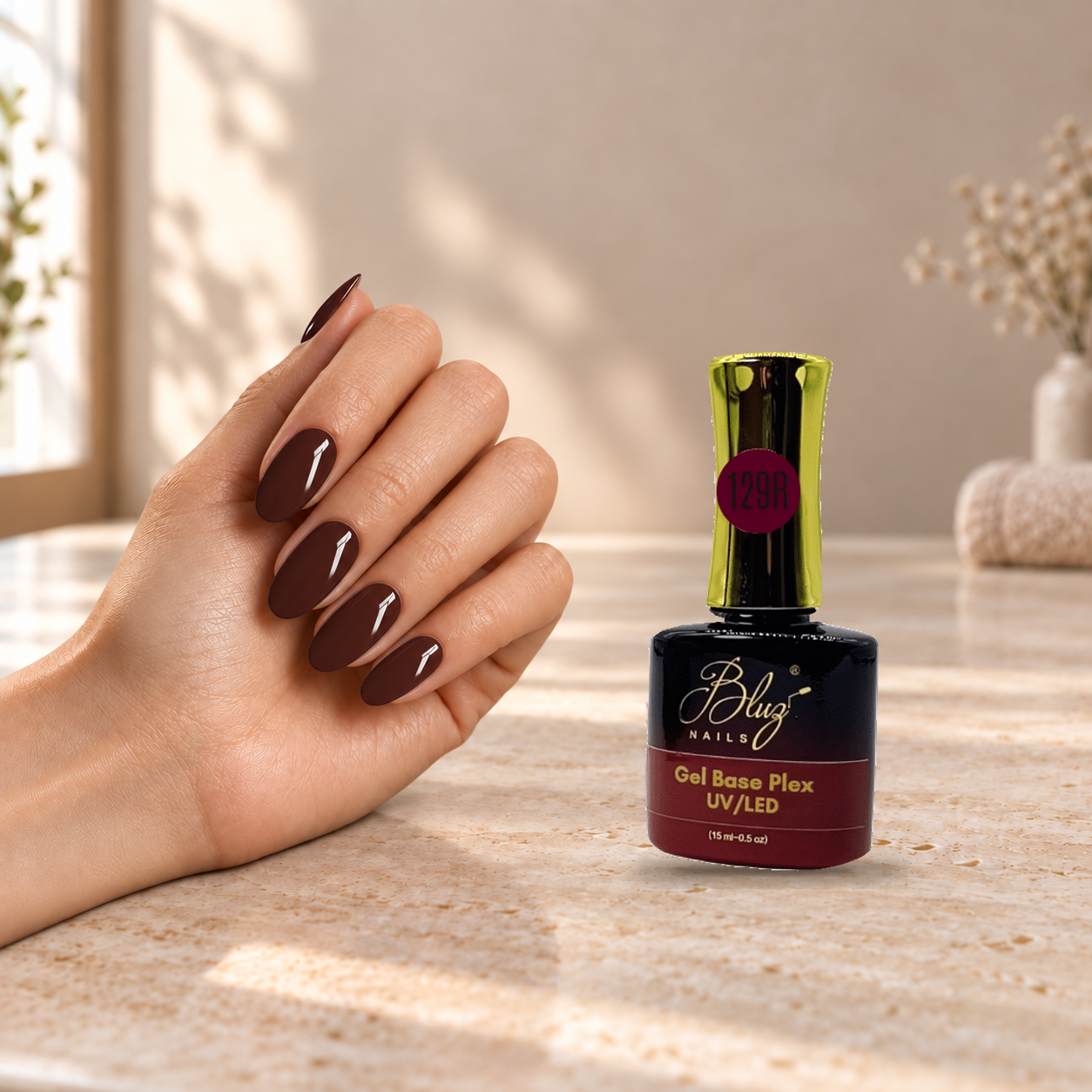 BASE PLEX COLOR GEL #129R 15ML BLUZ