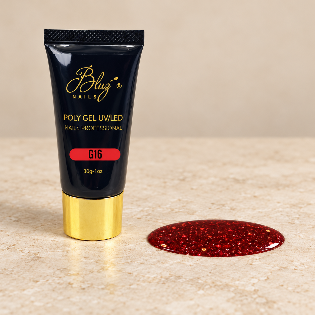 ACRYGEL C/GLITTER #G16 30G BLUZ