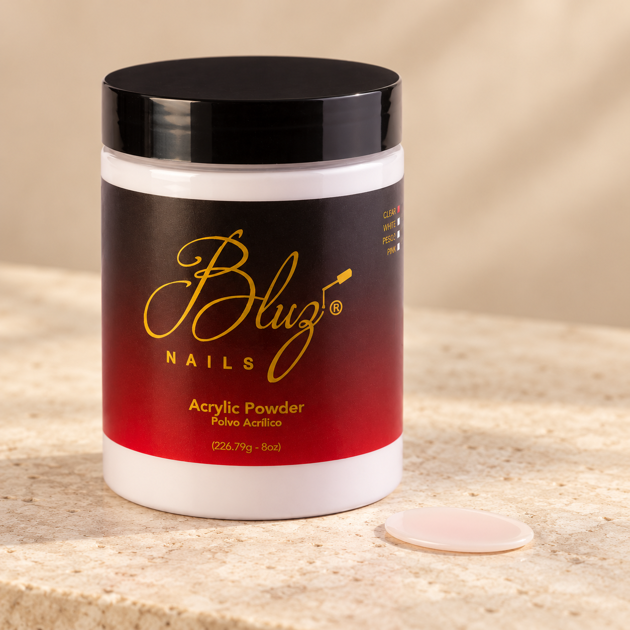 ACRY COVER ROSE 8OZ BLUZ