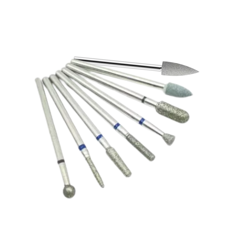 P6SET DE 7 PUNTAS CARBURO MANICURA