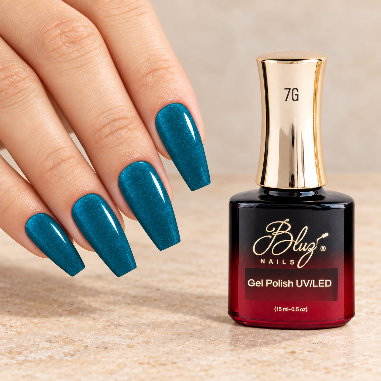 GEL GLOW #7G L 15ML BLUZ