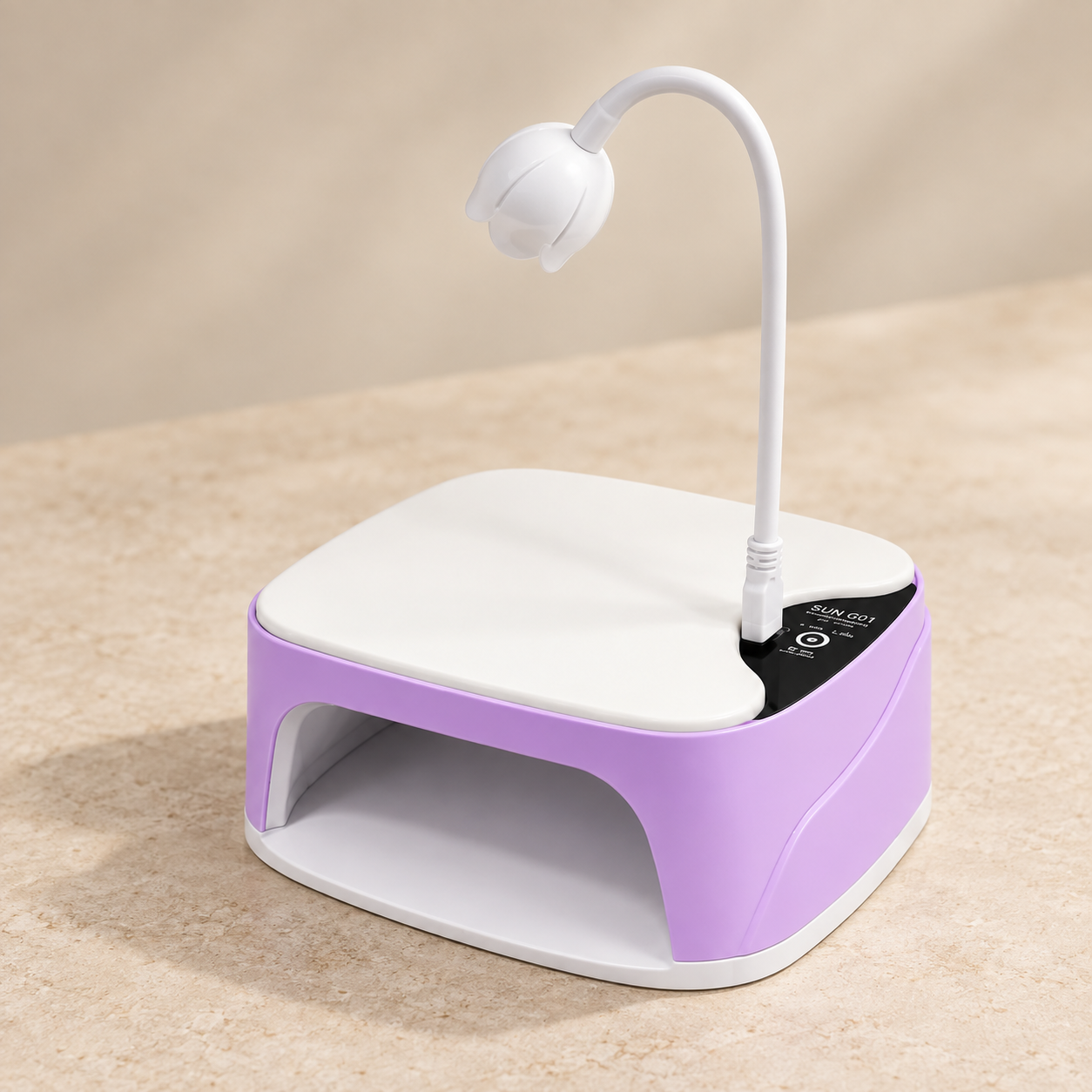 LÁMPARA RECARGABLE 2 EN 1 288W PURPLE NB