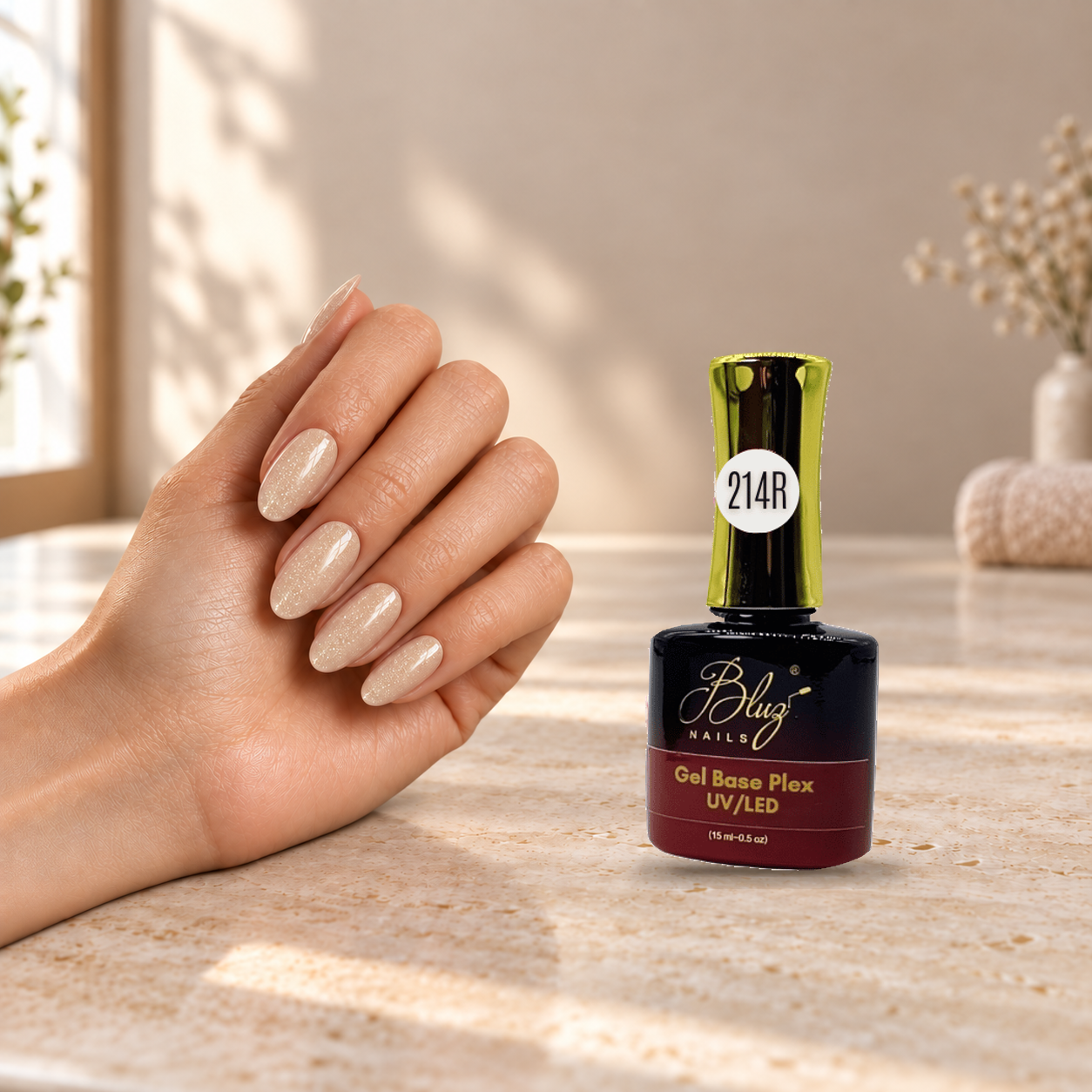 BASE PLEX COLOR GEL #214R 15ML BLUZ