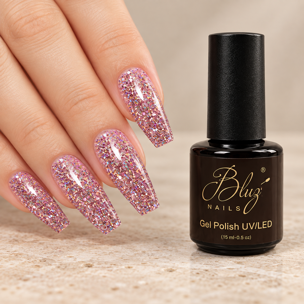 GEL GLITTER #9D 15ML BLUZ
