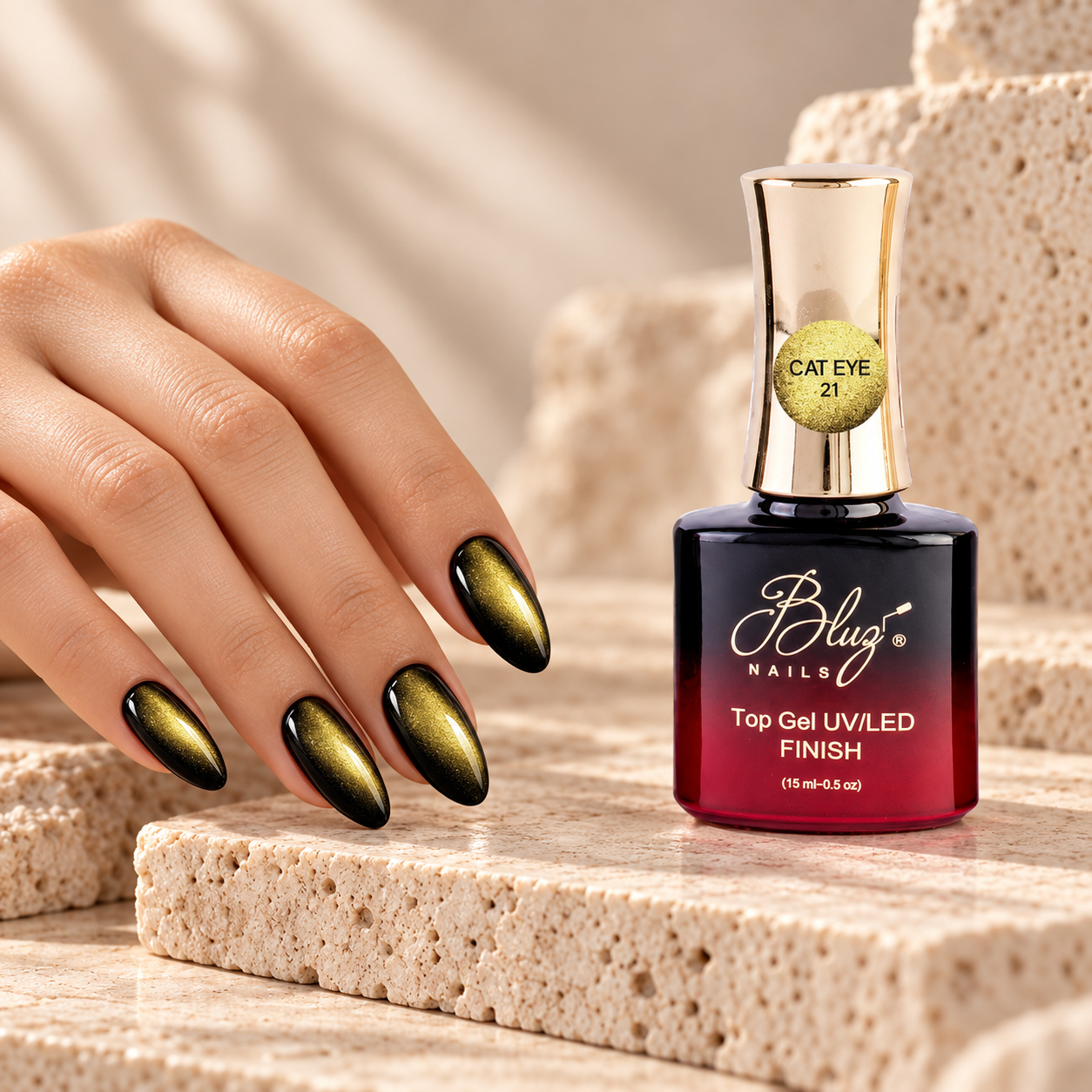 TOP GEL CAT EYE 21 15 ML BLUZ