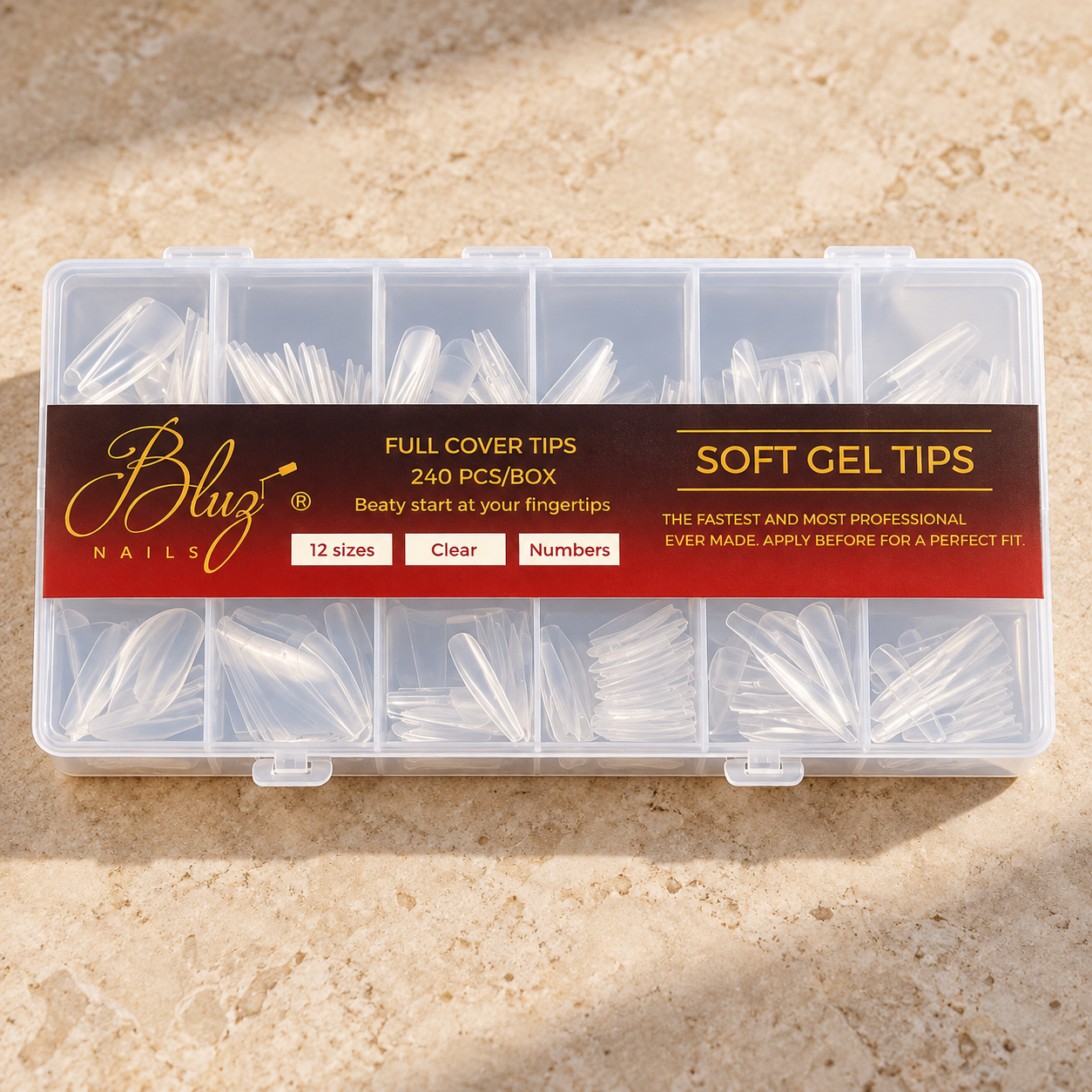 CAJA 240 TIPS SOFT GEL CG SH