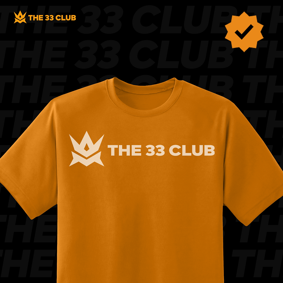 THE-ORANGE-SERIES-33-CLUB-ORANGE-T-SHIRTBLACK--WHITE-COMPLETE-LOGO-33-CLUB