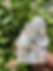 Thumbnail: Apophyllite Pyramid, Apophyllite, pink Stilbite on druzy blue Chalcedony