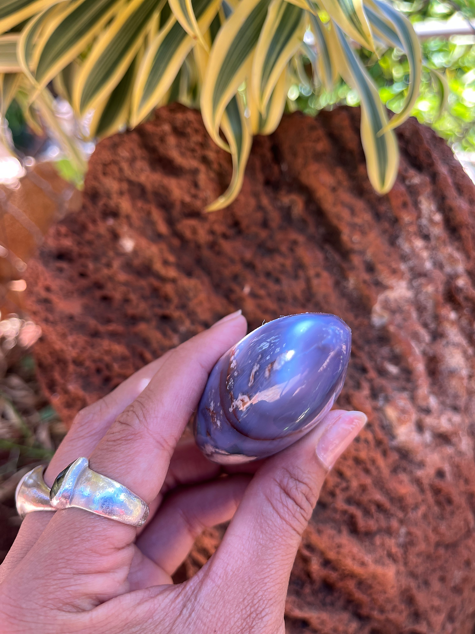 Thumbnail: Blue Flower Agate Flame