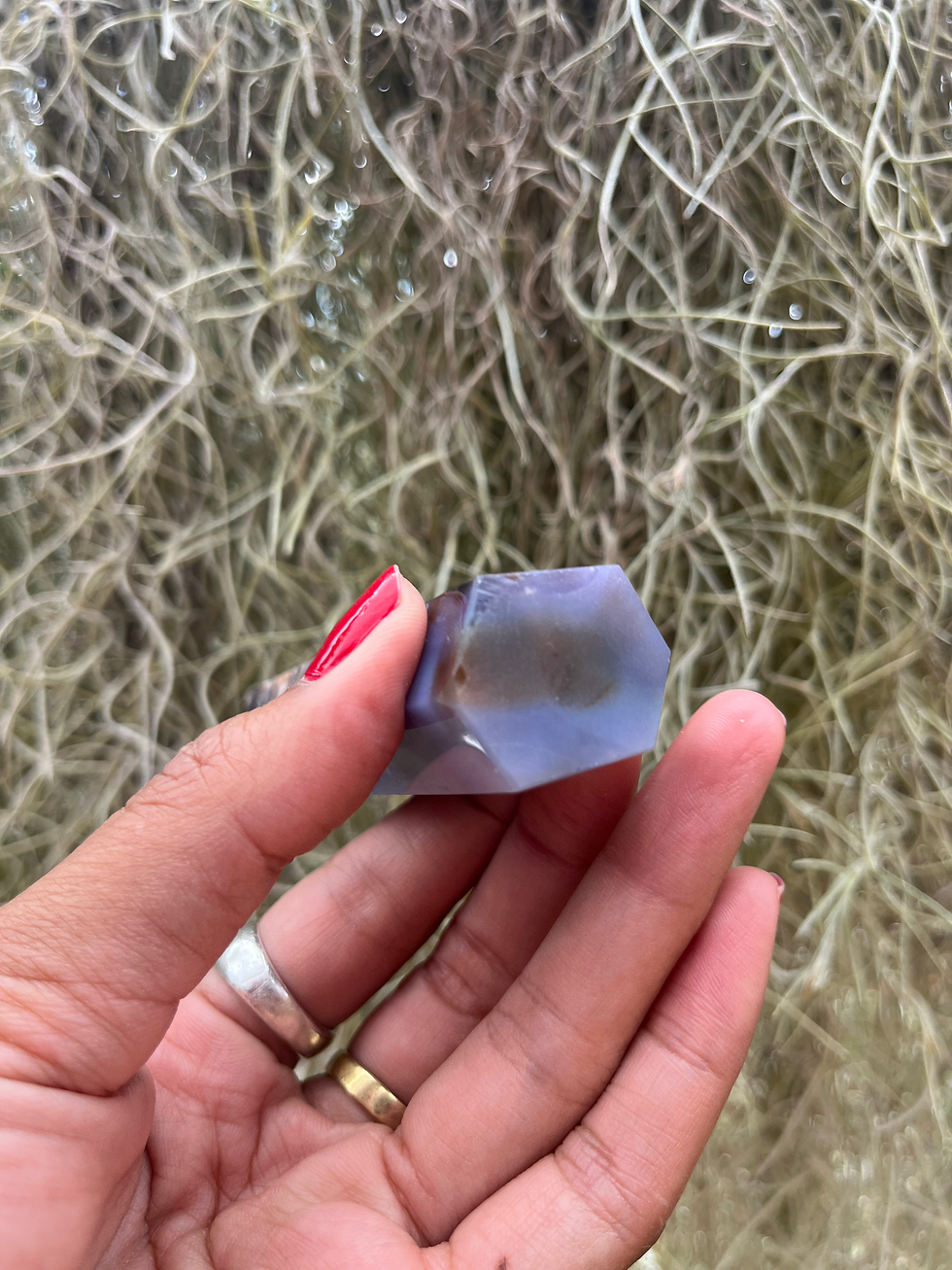 Thumbnail: Blue Flower Agate Tower