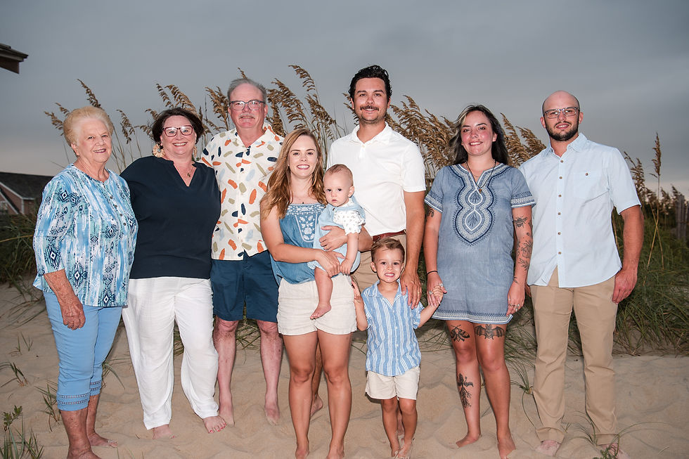Family in Duck, NC