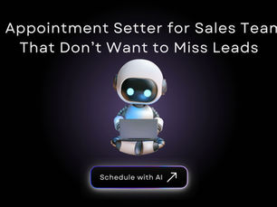 Illustration of an AI appointment setter chatbot scheduling a meeting with a customer through WhatsApp and syncing it to a business calendar