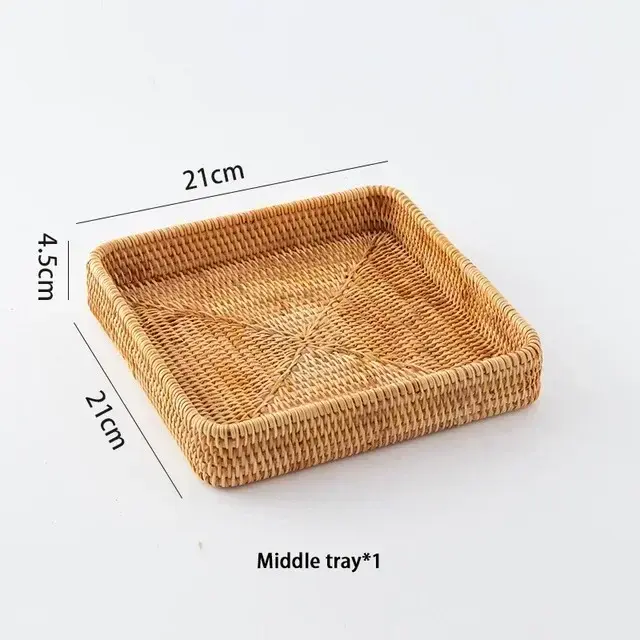 Thumbnail: New Handwoven S Rattan Storage Kitchen Storage Basket