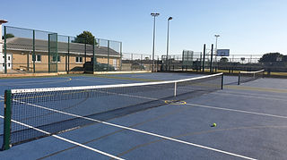 Tennis courts used by the club