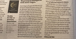 Ons boek als tip in de Volkskrant!