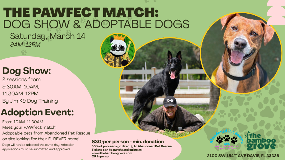 The PAWfect Match | Dog Show & Adoption Event