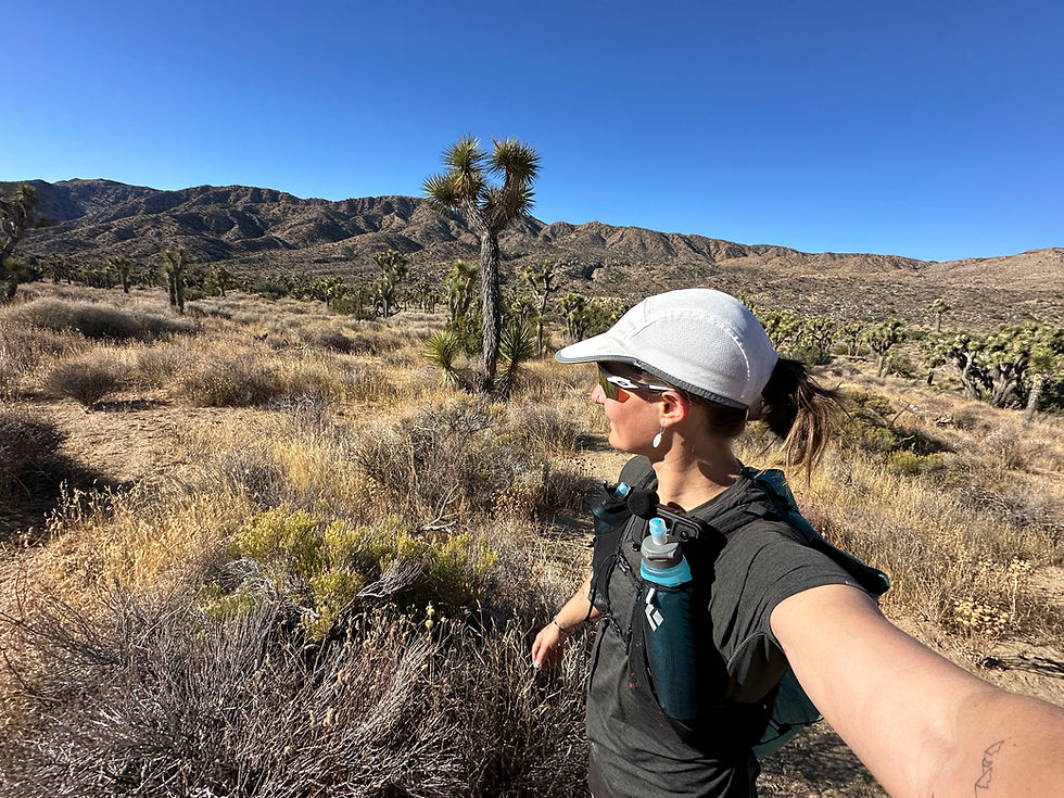 Trail runner on the Joshua Tree Traverse