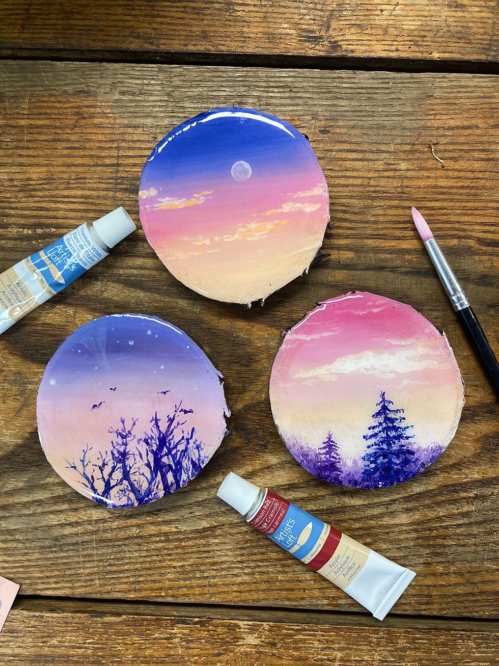 Magnetic Coaster Paintings 2