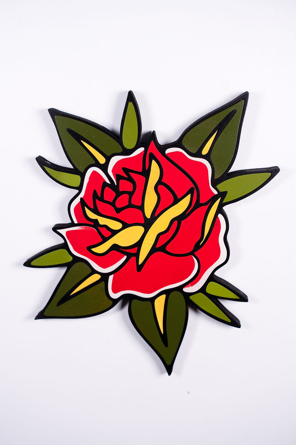 Thumbnail: XL Rose Wooden Wall Hanging