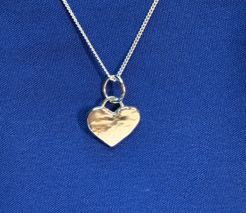 Thumbnail: Solid silver Unique Heart Pendant 