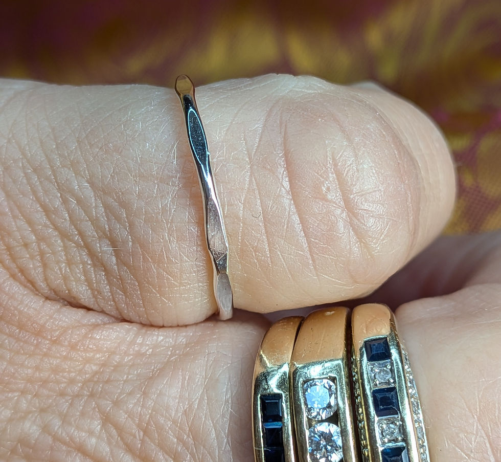Thumbnail: Sterling Silver Facets Ring