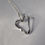 Thumbnail: Recycled Sterling Silver Twisted Heart Pendant