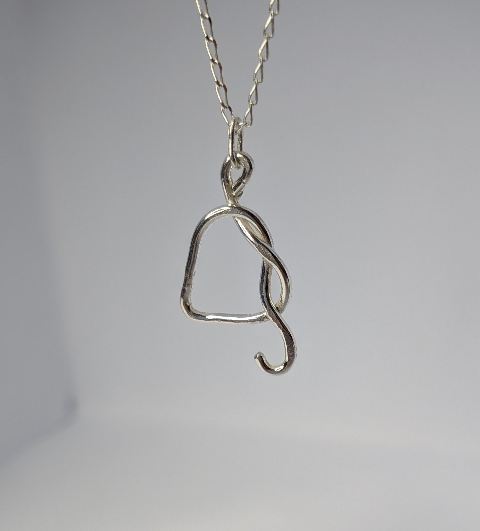 Recycled Sterling Silver Love Knot Pendant