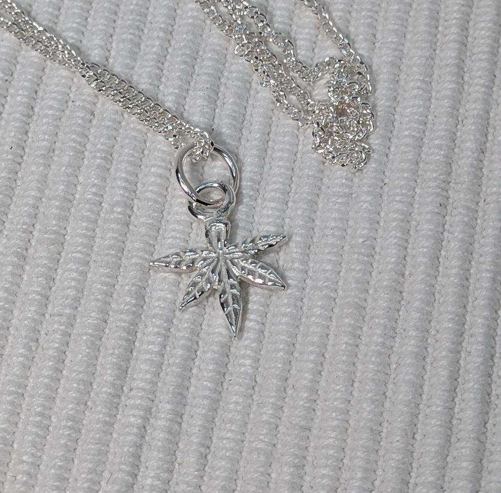 Thumbnail:  Sterling Silver Leaf pendant 
