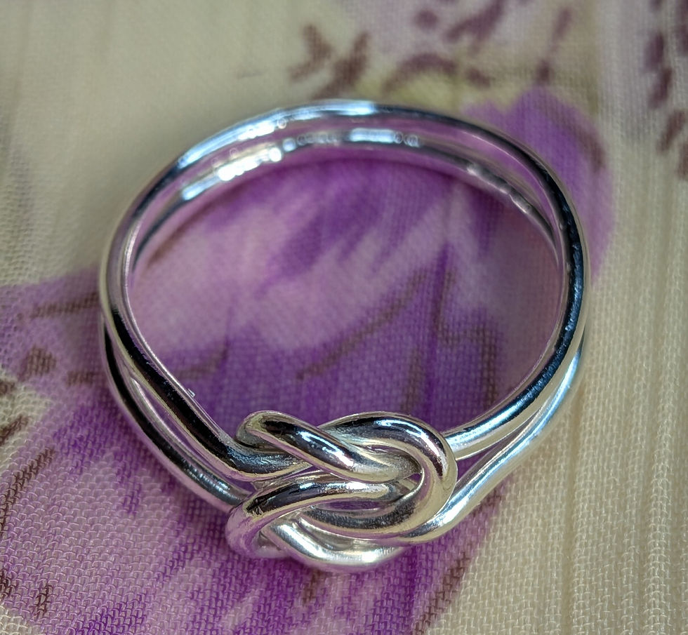Thumbnail: Sterling Silver Signature Devotion Knot Ring