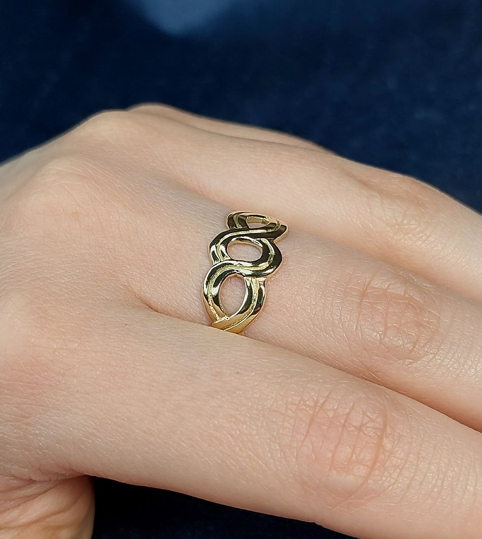 Thumbnail: 9ct Yellow Gold Loop ring