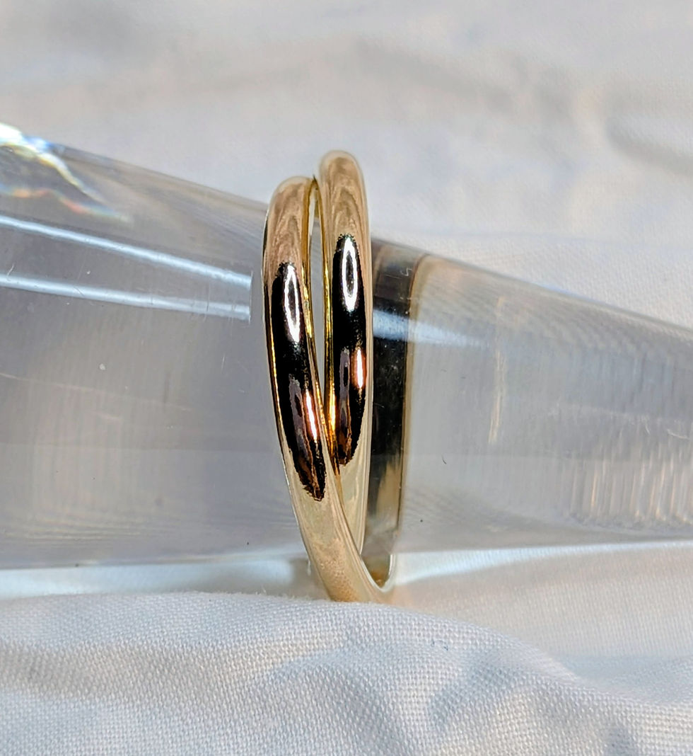 Thumbnail: 9ct Yellow Gold 'Double Rolling' ring