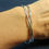 Thumbnail: Sterling Silver Overlaping Bangle