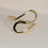 Thumbnail: Solid 9ct Yellow Gold S ring