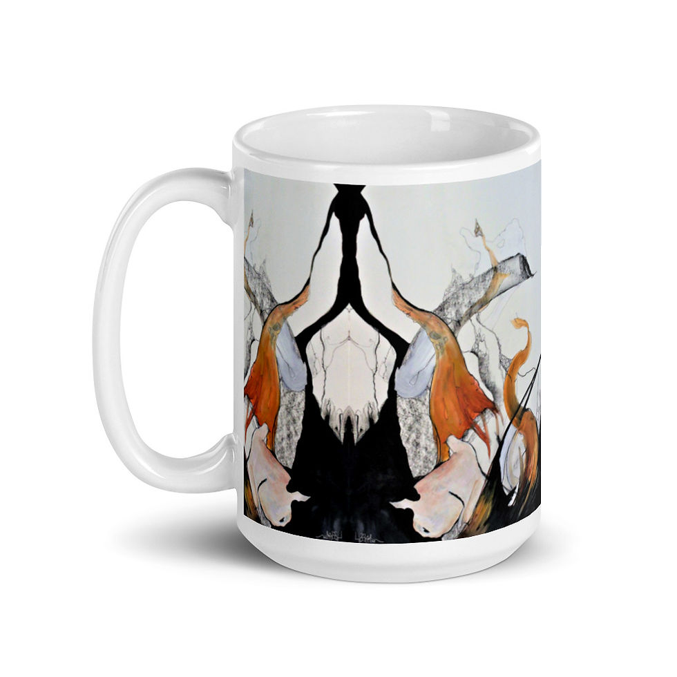 Thumbnail: Collision No. 1 White glossy mug