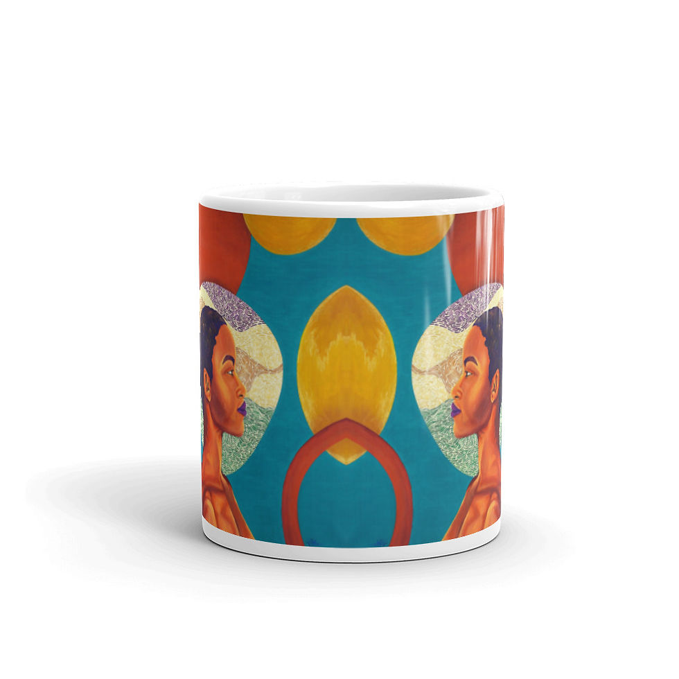 Thumbnail: Grounded White glossy mug