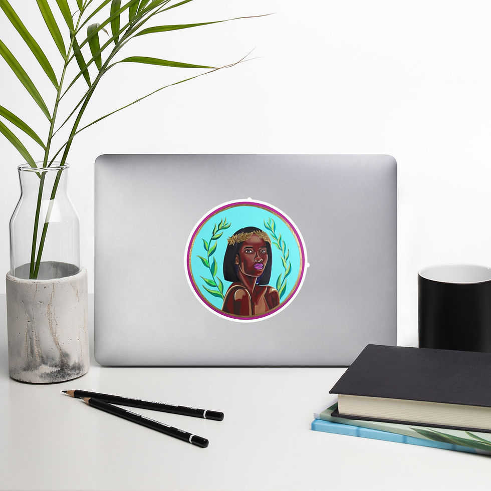Thumbnail: Chocolate Goddess Bubble-free stickers