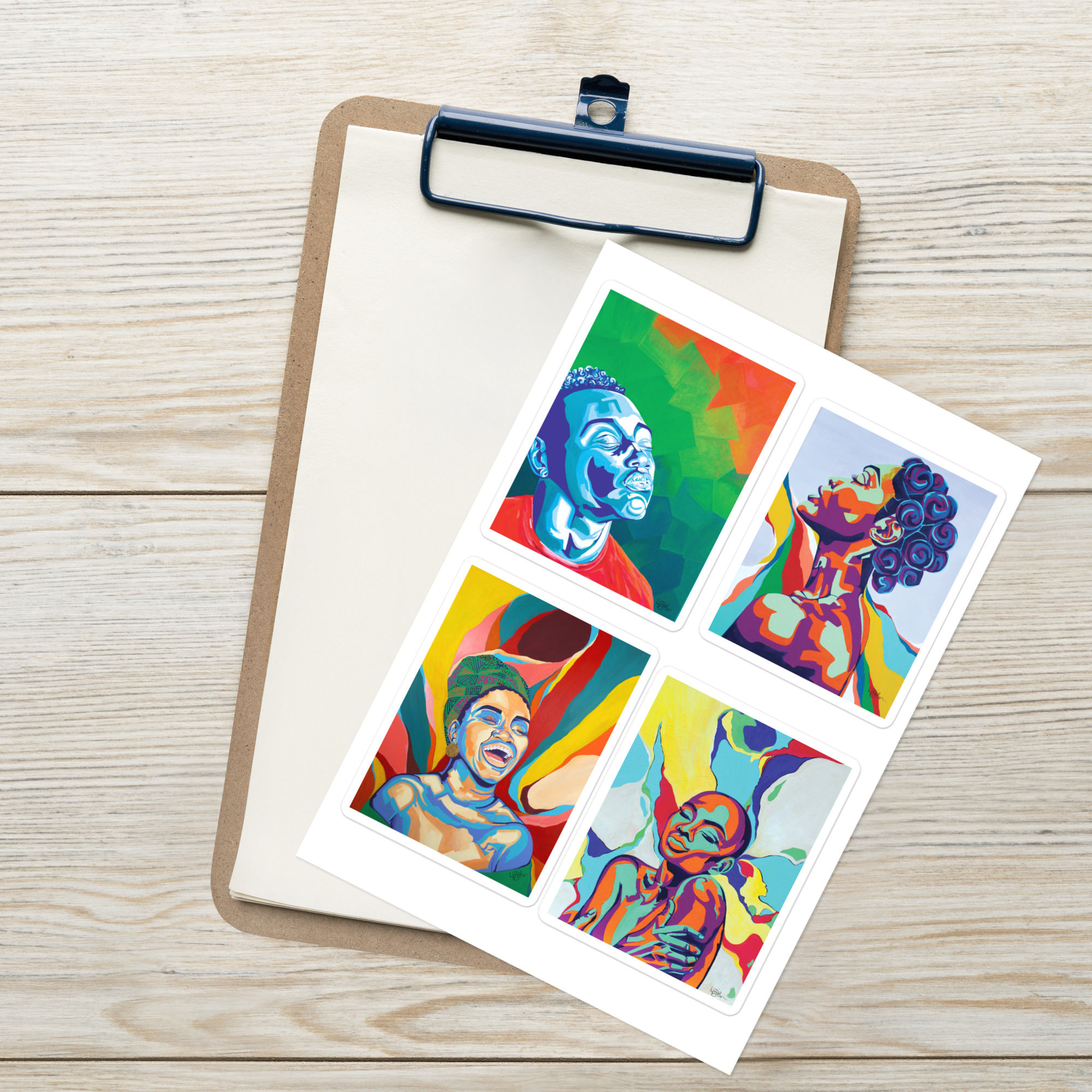 In Full Color Sticker sheet