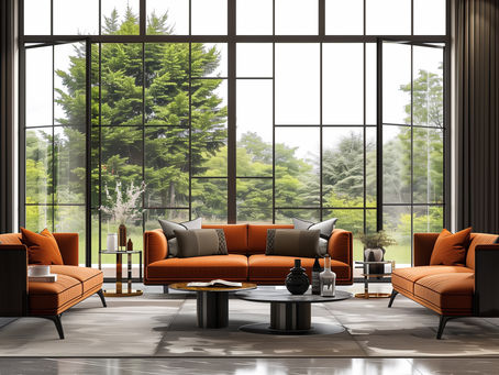 A sophisticated hotel lobby that welcomes guests with its design.