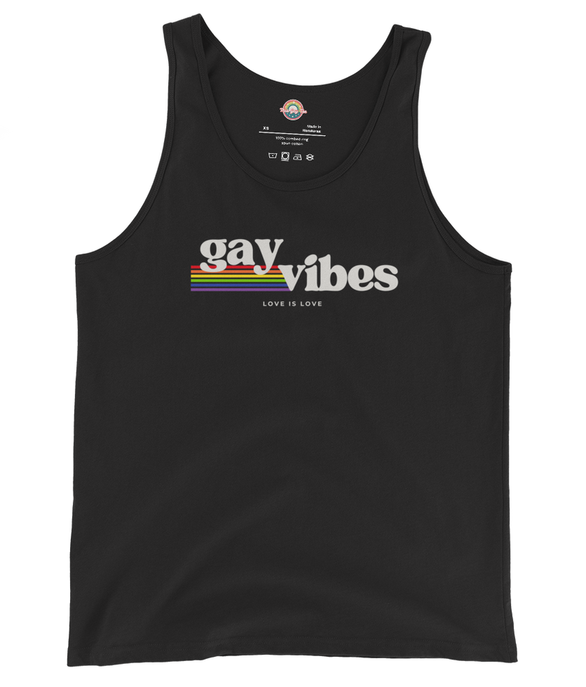 Gay Vibes - Love is Love Tank Top - Black