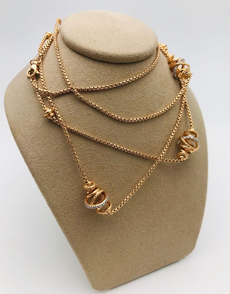 Thumbnail: 💯 Authentic DAVID YURMAN 750/18k Rose Gold .61cts(tw) G