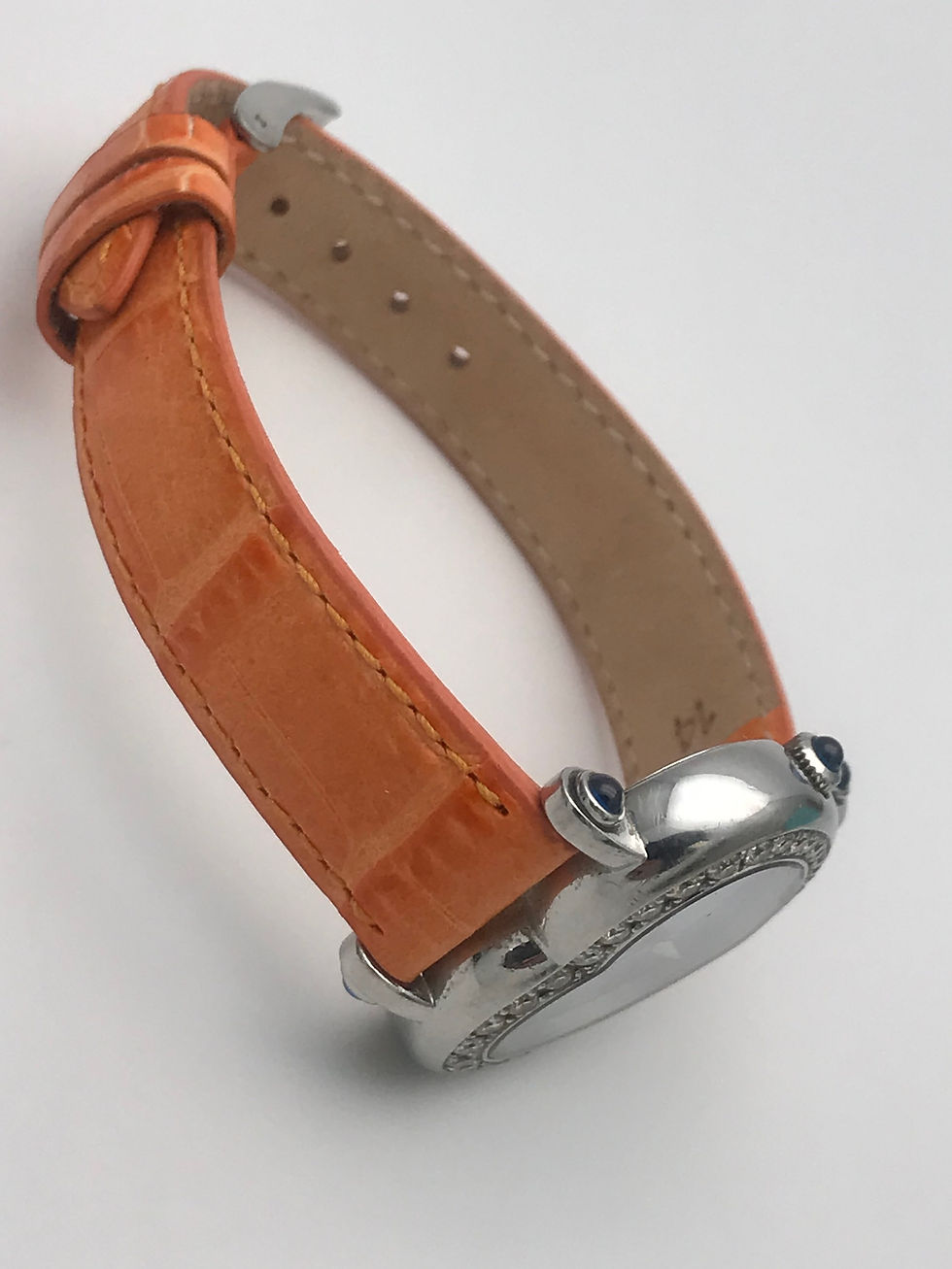 Thumbnail: Ladies CORUM Heartbeat, Diamond Bezel, MOP Stainless Steel, Leather Band Watch
