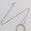 Thumbnail: 14kt White Gold .85ct(tw) Diamond Circle Necklace 20”