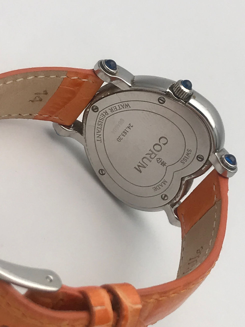 Thumbnail: Ladies CORUM Heartbeat, Diamond Bezel, MOP Stainless Steel, Leather Band Watch