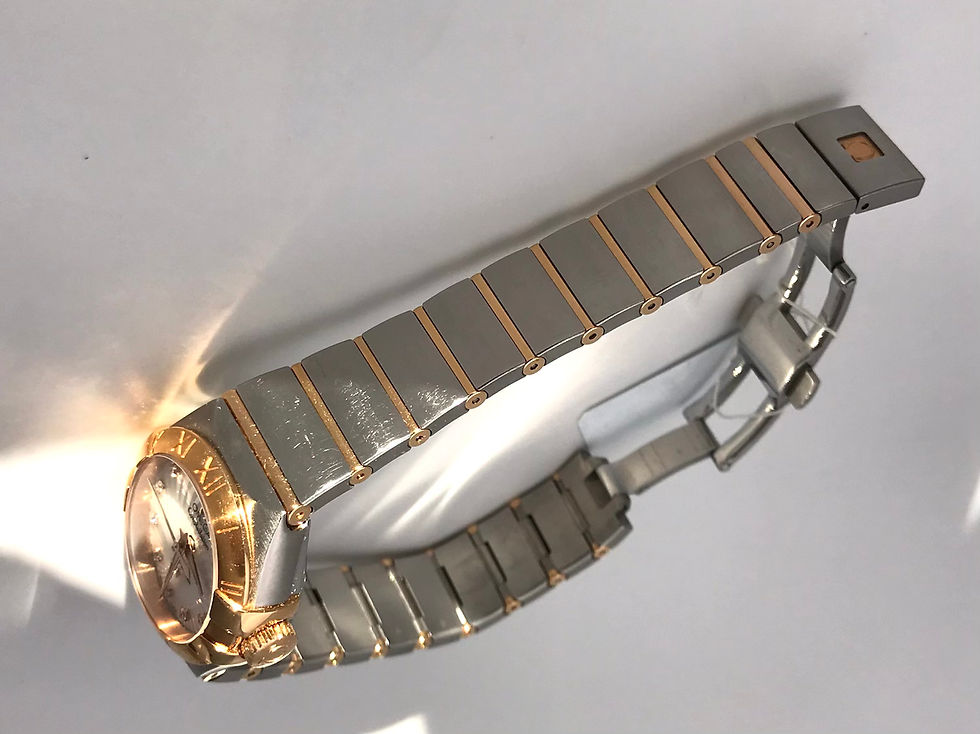 Thumbnail: OMEGA Ladies 18kt/SS 28 Jewels Constellation Co-Axail Watch